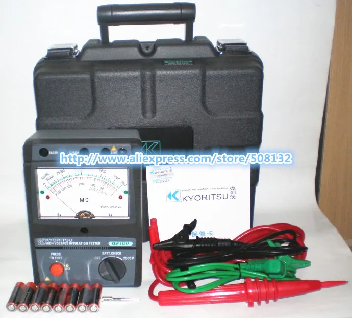 KYORITSU 3121B Высоковольтный тестер изоляции 2500V Заменить 3121A|voltage tester|tester voltagehigh voltage