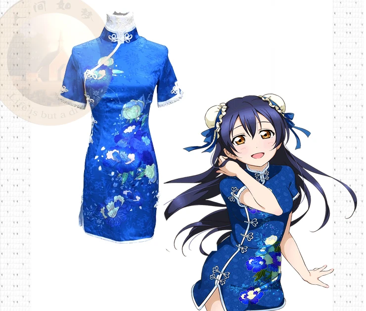 Платье cheongsam Honoka Kotori Umi Eli Nozomi Maki Rin Hanayo Nico костюм для косплея Lovelive qipao A|Костюмы