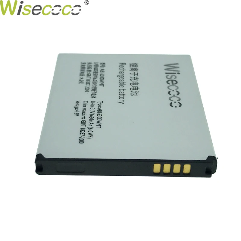 Wisecoco Новинка 1630 мАч AB1630DWMT батарея для PHILIPS S307 W536 смартфон с номером отслеживания