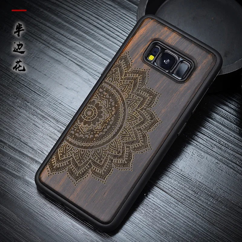 Чехол Apises s9 Plus из черного дерева для samsung galaxy s9 s8 s8 plus s9+ galaxy note 8, защитный чехол