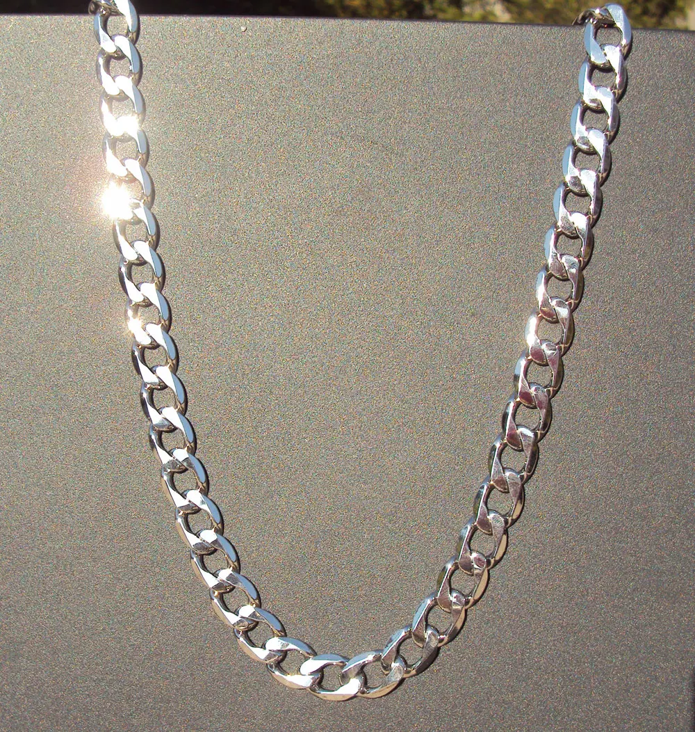 Цепочка мужская из белого золота 14 карат|valentine gift|necklace chainmens necklace chain |