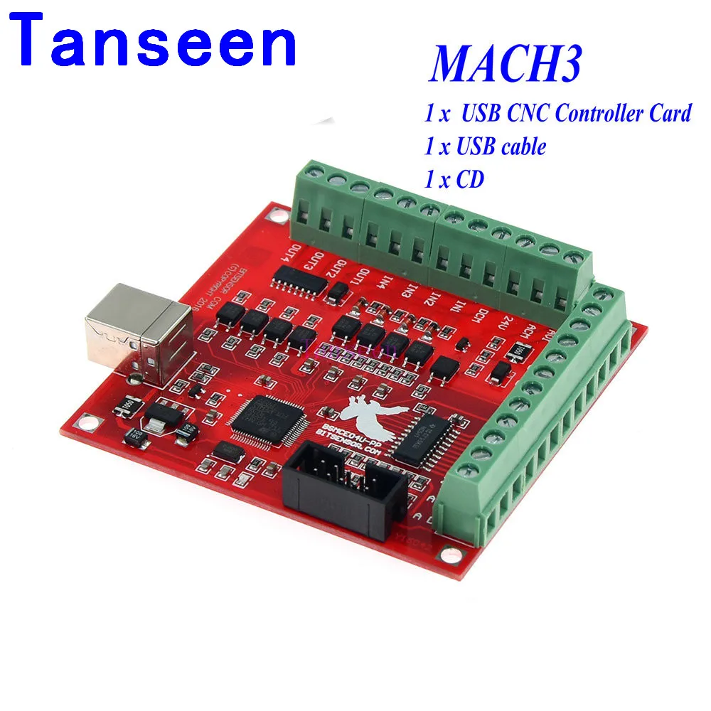 CNC USB MACH3 100 кГц коммутационная плата 4 осевой интерфейс драйвер контроллер