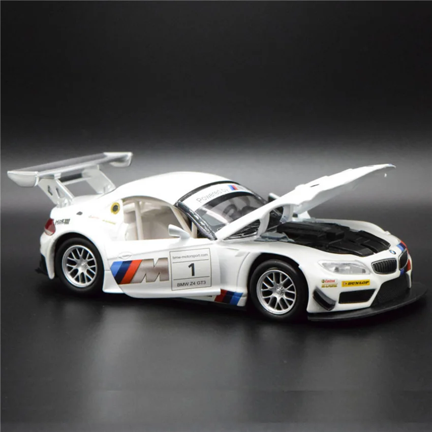 1:32 Z4 GT3 модель игрушечного автомобиля из сплава потяните назад детские игрушки