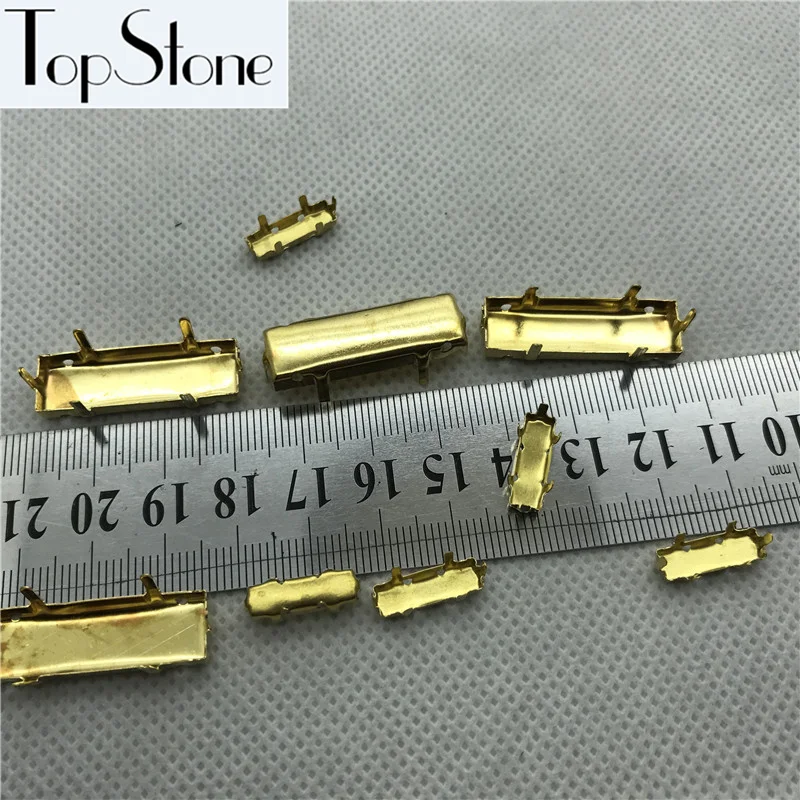 Все размеры багет прямоугольная металлическая чашка Когти серебро/латунь цвет