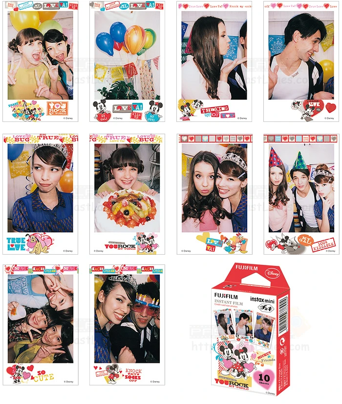 Fujifilm Instax Mini 8 пленка Микки и друзья фотобумага 10 листов для Fuji Instant 11 9 25 70 90 камера