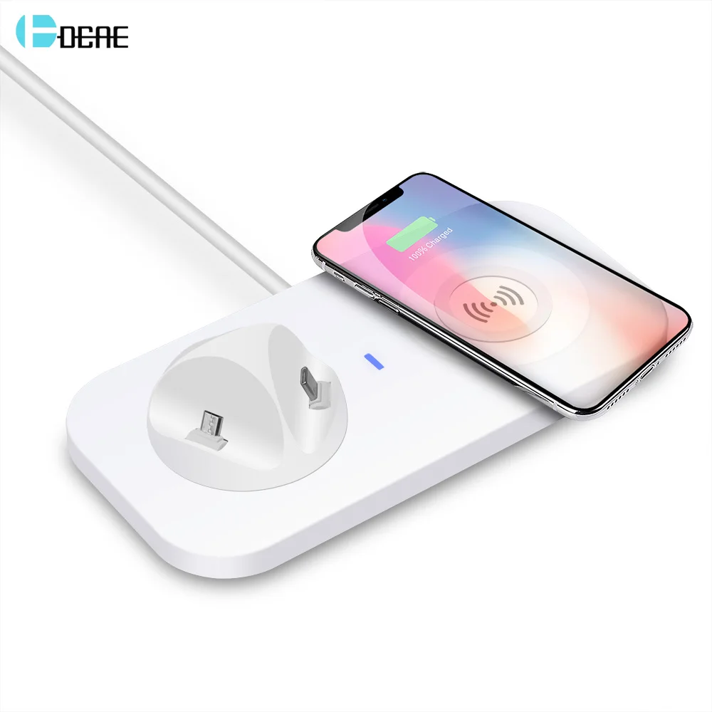 Беспроводное зарядное устройство DCAE QI для iPhone XS MAX XR X 8 plus держатель быстрой