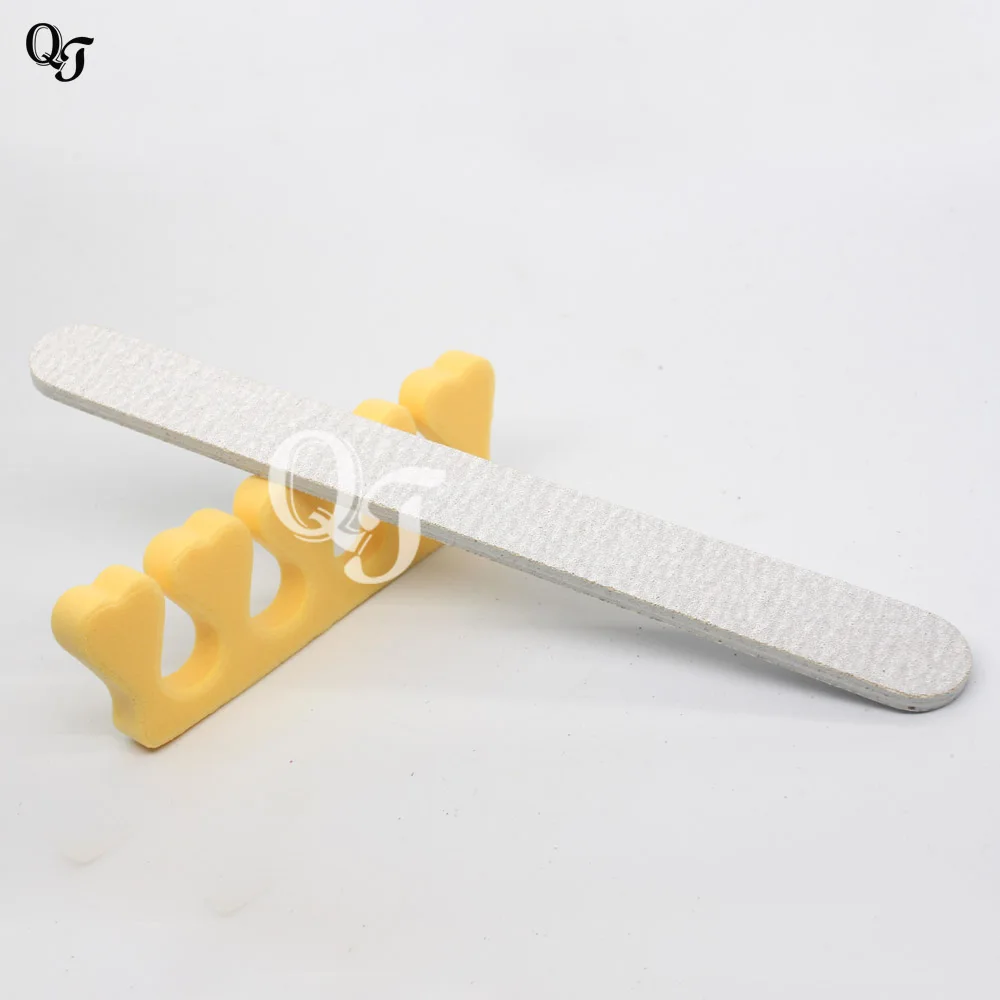 Новинка 1 шт. хорошее качество пилка для ногтей стразы двухсторонний серый