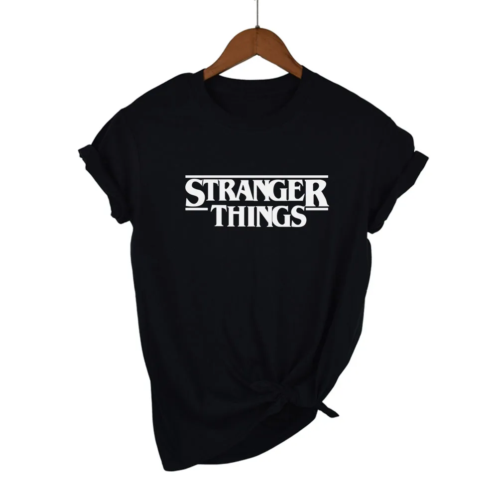 Футболка с надписью «STRANGER THINGS Ringer», хипстерские футболки Tumblr, графическая футболка для женщин и мужчин, футболка с буквенным принтом, модные хлопковые повседневные топы