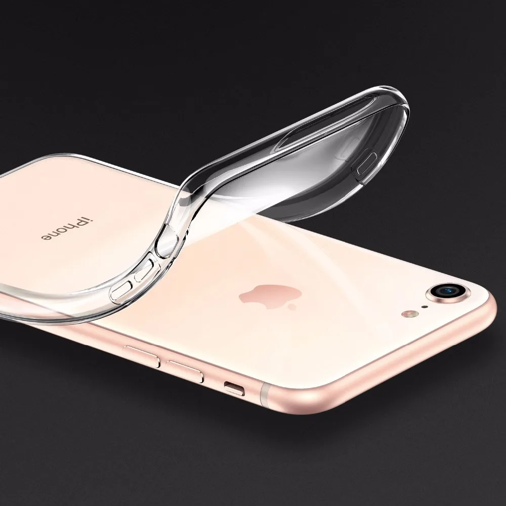 Чехол для iPhone 8 Plus Roybens Прочный гибкий мягкий прозрачный силиконовый чехол Apple 7