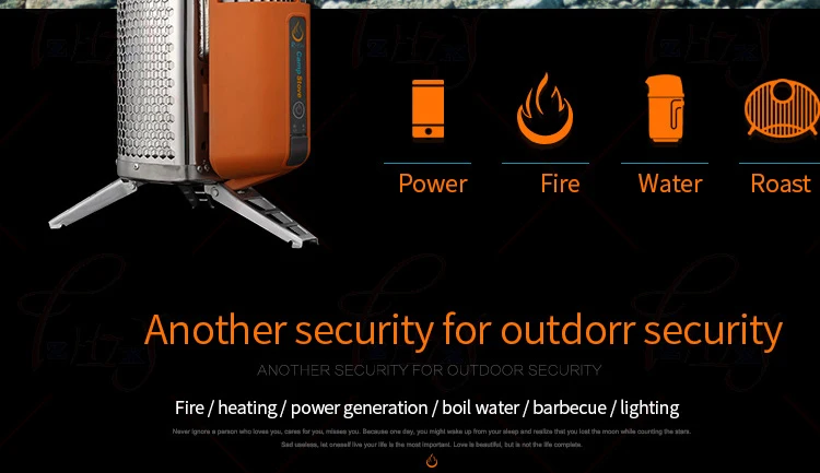 Нержавеющая сталь CampStove устройство для дровяной печи Открытый походный рюкзак для пикника Кухня барбекю 1 шт
