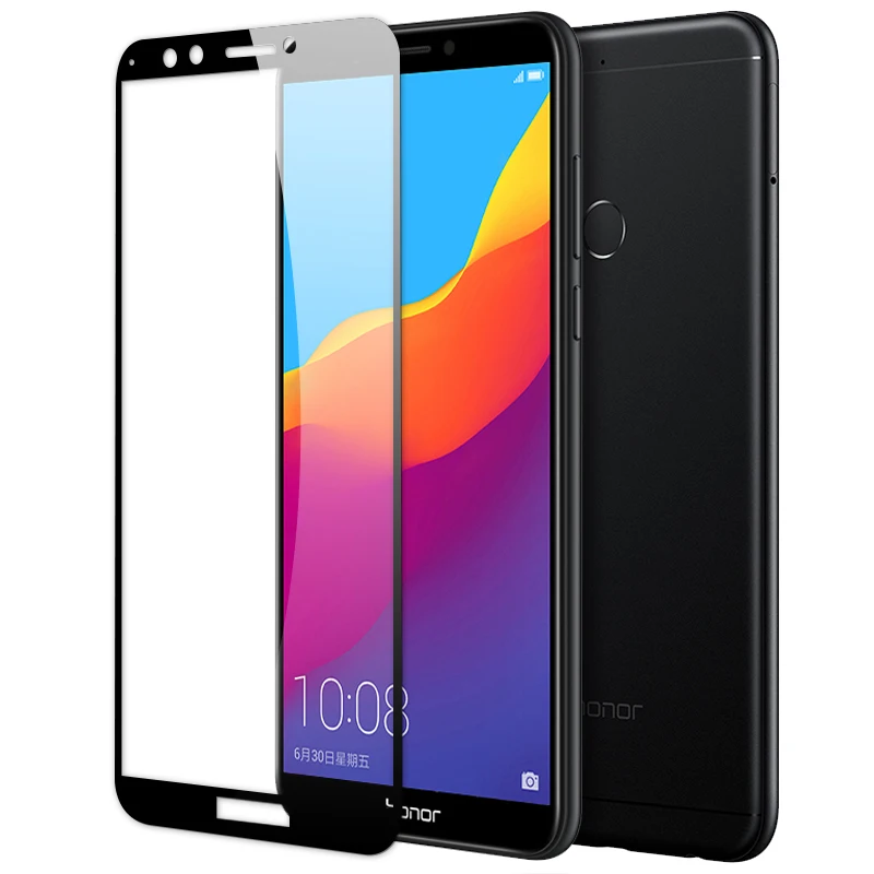 MAKAVO для huawei Honor 7C закаленное Стекло 2.5D полное покрытие Экран протектор Броня