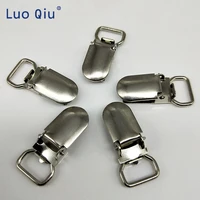 small 10mm silver metal cover circular pacifier suspender mitten clips holders for project craft 100 pcslot
