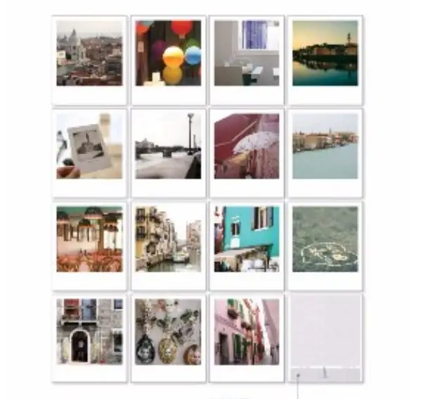 Italia Железная Оловянная упаковка Корея Индиго Polaroid Набор открыток дизайн красивых городов-Париж, Лондон, Praha, Italia, Токийский украшения дома - Цвет: Italia