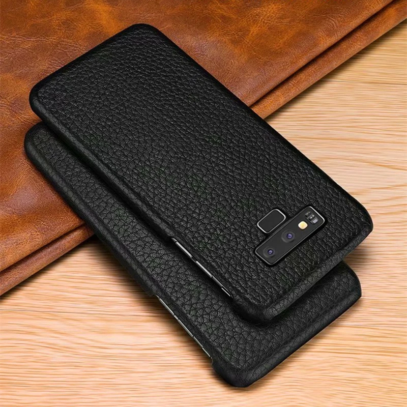 Note 9 чехол из натуральной кожи для samsung Galaxy Note 10 Pro Note 9 Note 8 s8 S9 S10 Plus чехол из натуральной кожи кожаная задняя крышка сумка