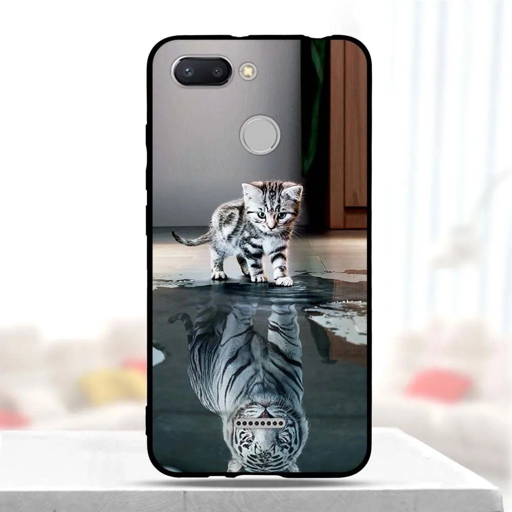 Чехол-накладка для смартфона Xiaomi Redmi 6 силиконовый с принтом | Мобильные телефоны