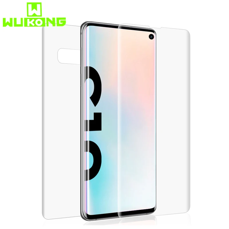 

Защитная пленка для Samsung S10 +, Гидрогелевая, прозрачная, для задней и передней панели, 2 шт.