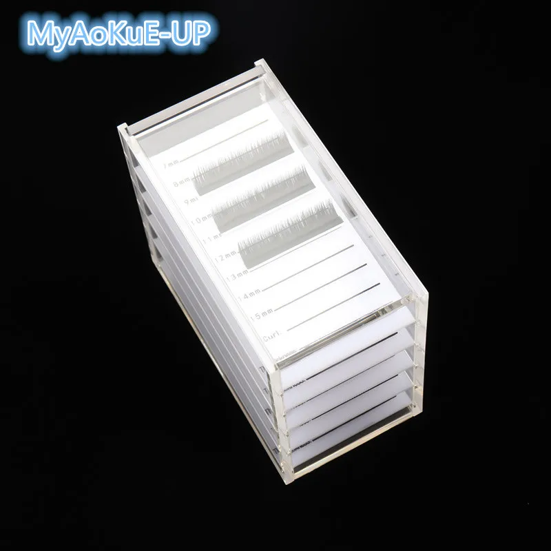 Контейнер для хранения накладных ресниц 5 уровней акриловых поддонов