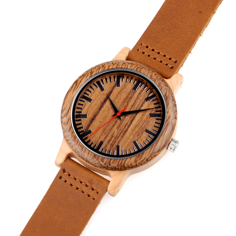Бобо птица WM14 венге деревянные часы для мужчин прохладный клена кварцевые в