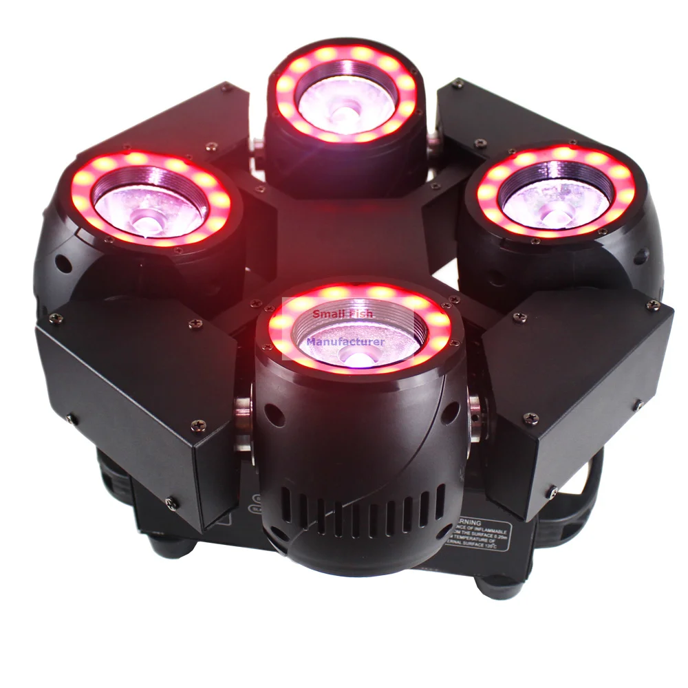 4X60W светодиодный светильник RGBW 4 в 1 моющийся s DMX512 с движущейся головкой SMD5050