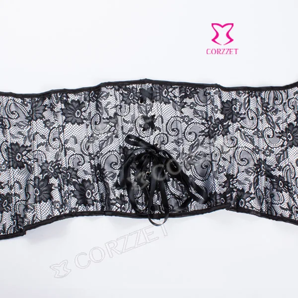 Корсет женский латексный с цветочным узором корсет кружевом и атласной молнией