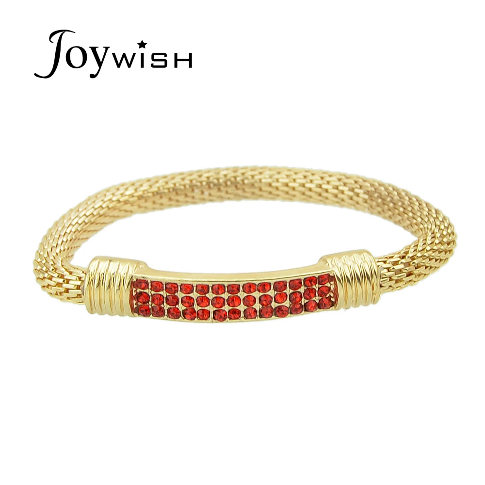 Joywish минималистский панк рок Браслеты золото Цвет Pulseira с ful горный хрусталь