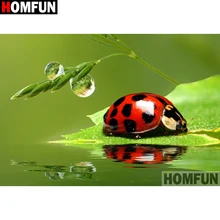 Картина из квадратных и круглых страз HOMFUN 5D алмазная вышивка