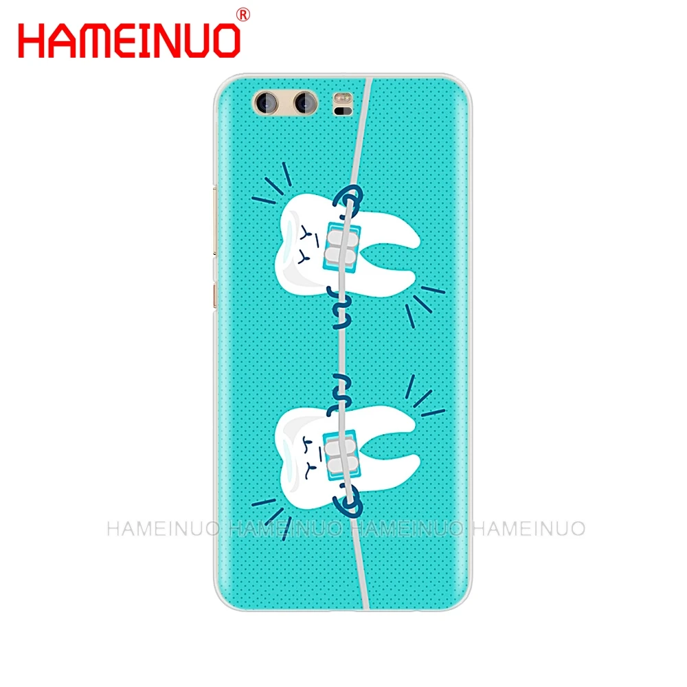HAMEINUO Стоматолог Зубной венцом вставная челюсть чехол для телефона для huawei Ascend P7 P8 P9 P10 P20 lite plus pro G9 G8 G7