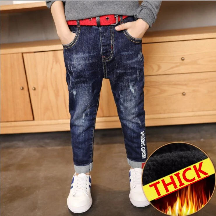 Весна-Зима 2018 детские штаны джинсы для маленьких мальчиков и девочек