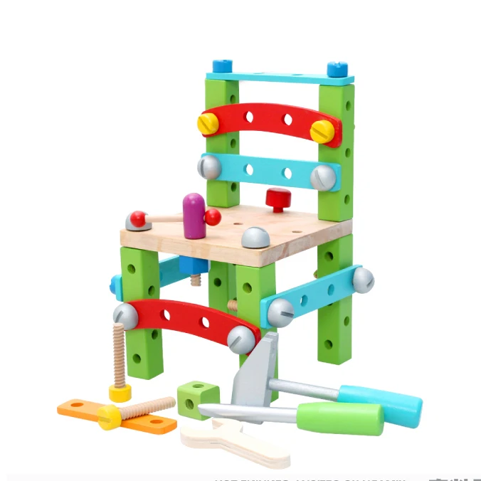 Chanycore Детские Обучающие Развивающие деревянные игрушки блоки винты гайки сборка
