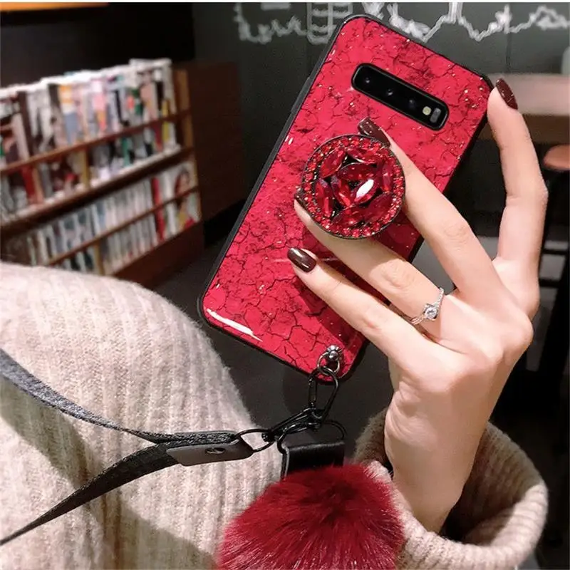 Мраморный Блестящий силиконовый чехол для Samsung Galaxy S10 Lite S10E S9 плюс S8 S20 ультра FE