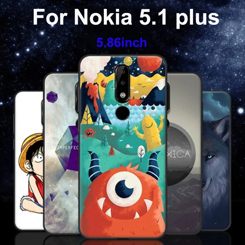 Чехол для Nokia 5 1 plus мультяшный мягкий чехол телефона Nokia5.1 защитный Nokia5.1plus чехлы |