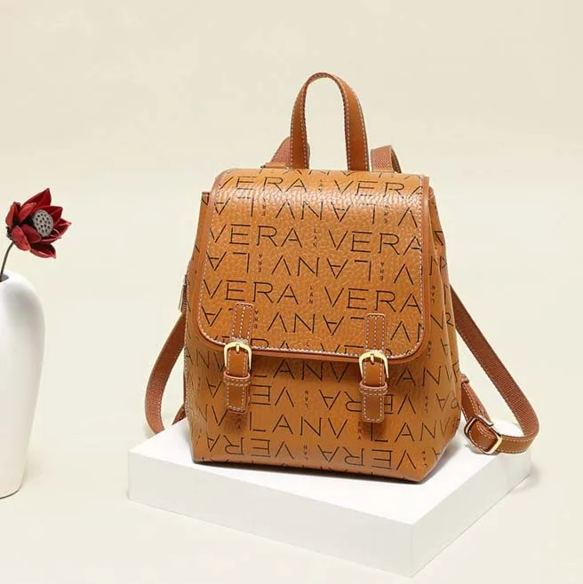 2019 новый бренд LANVERA женский кожаный рюкзак досуг путешествия женская сумка на