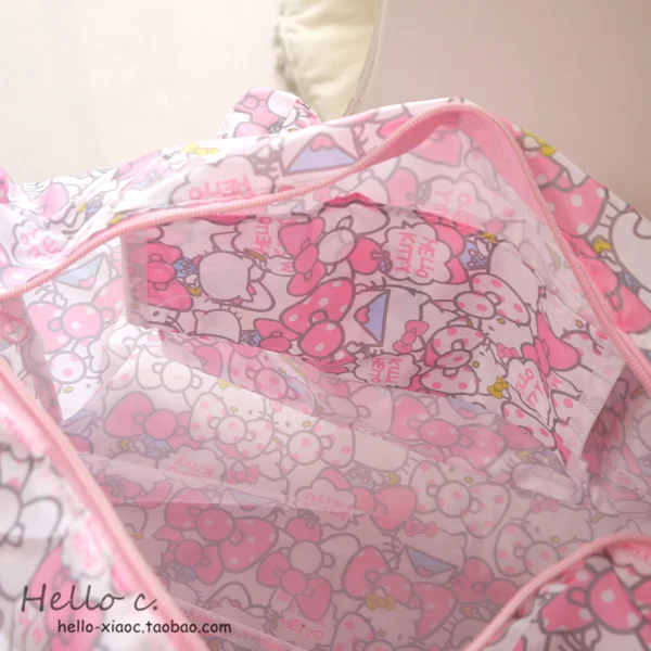 Мультяшная Женская hello kitty My Melody Cinnamoroll собачий пудинг Anpanman переносная Складная багажная сумка дорожные сумки Сумка на колесиках