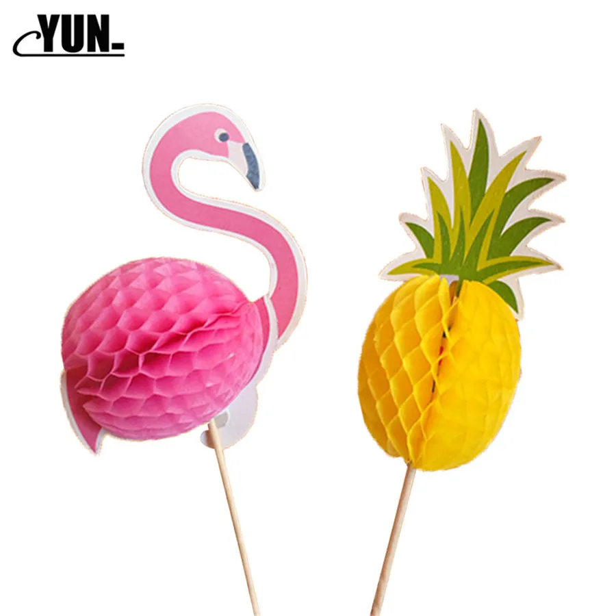 10 шт. украшение торта выпечки и отделением для карт украшенный ананас с