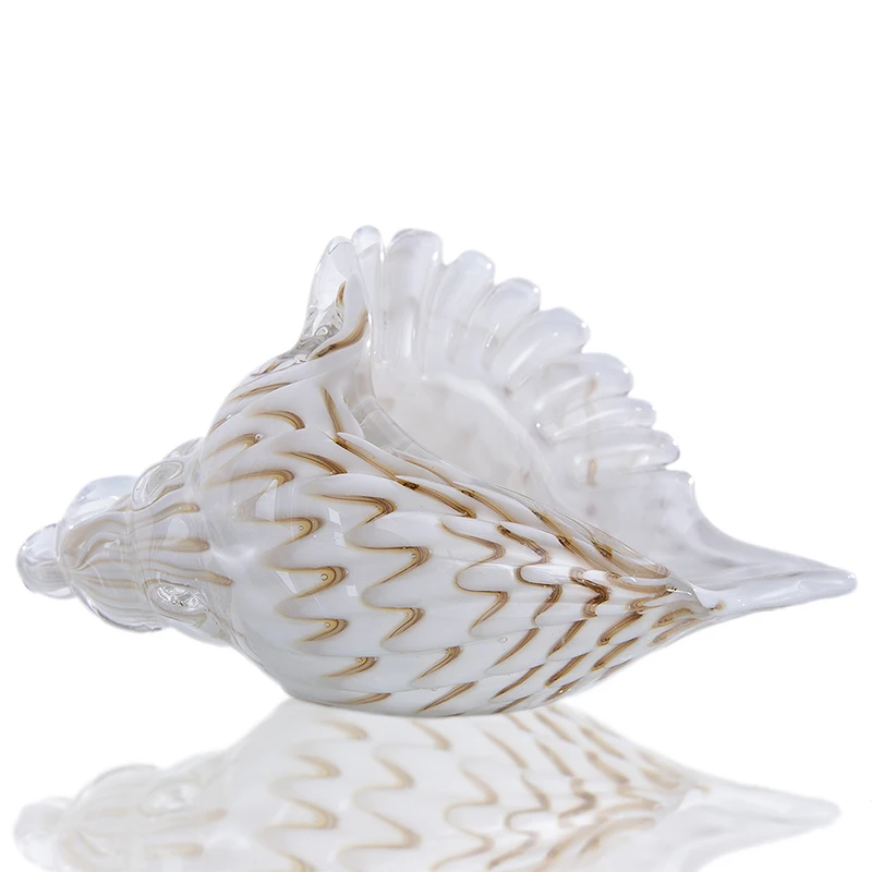 Большие вручную выдувные морские ракушки H &amp D статуэтки стеклянные для
