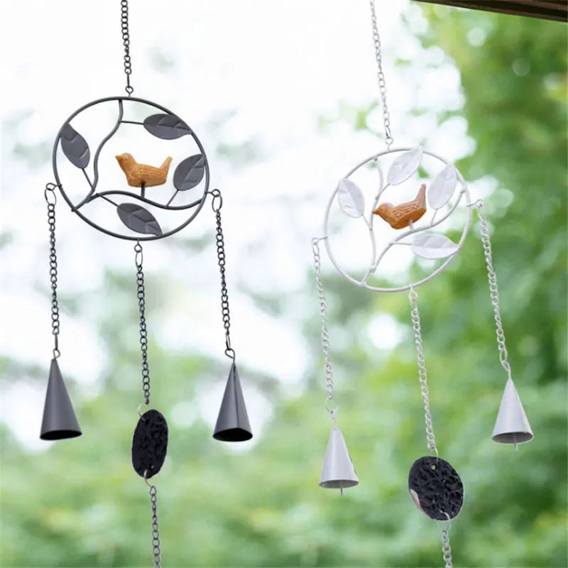 1 шт. металлические железные колокольчики с изображением маленькой птицы висячие
