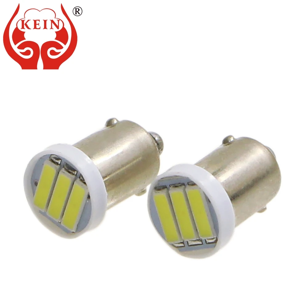 KEIN 10 шт. t4w ba9s Светодиодные лампы 3smd 7020 led авто чтение купол Интерьер автомобиля