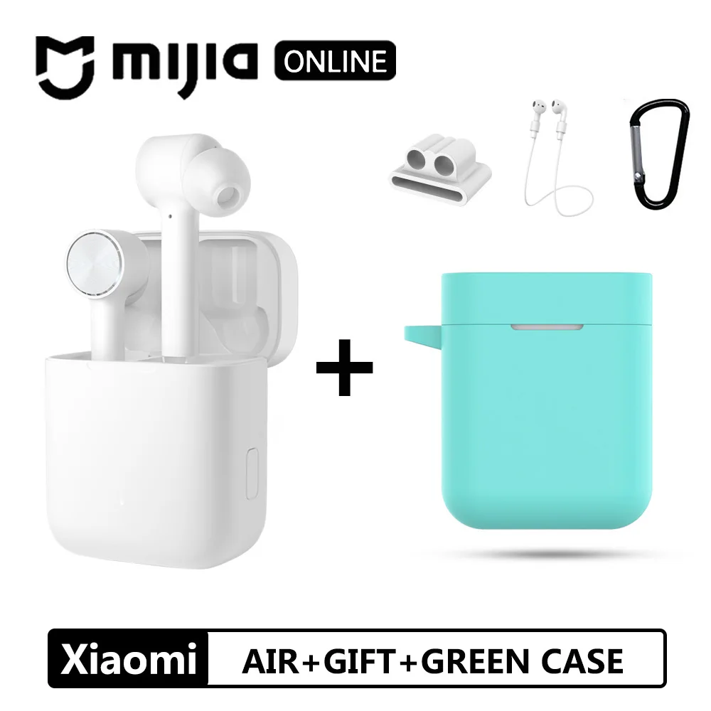 AIR-GIFT-GREEN Xiaomi Airdots Pro Bluetooth наушники Air TWS гарнитура истинный беспроводной стерео смарт сенсорный ANC автоматическая пауза кран управление спортивные наушники - Цвет: AIR-GIFT-GREEN