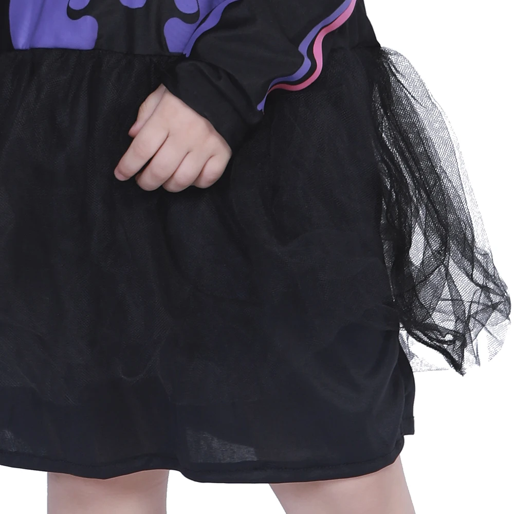 

Eraspooky 3-12T Carnival Toddler Tutu Dress Kids Halloween Costume for Girls Skull Dresses Skeleton Cosplay Children Fancy Dress