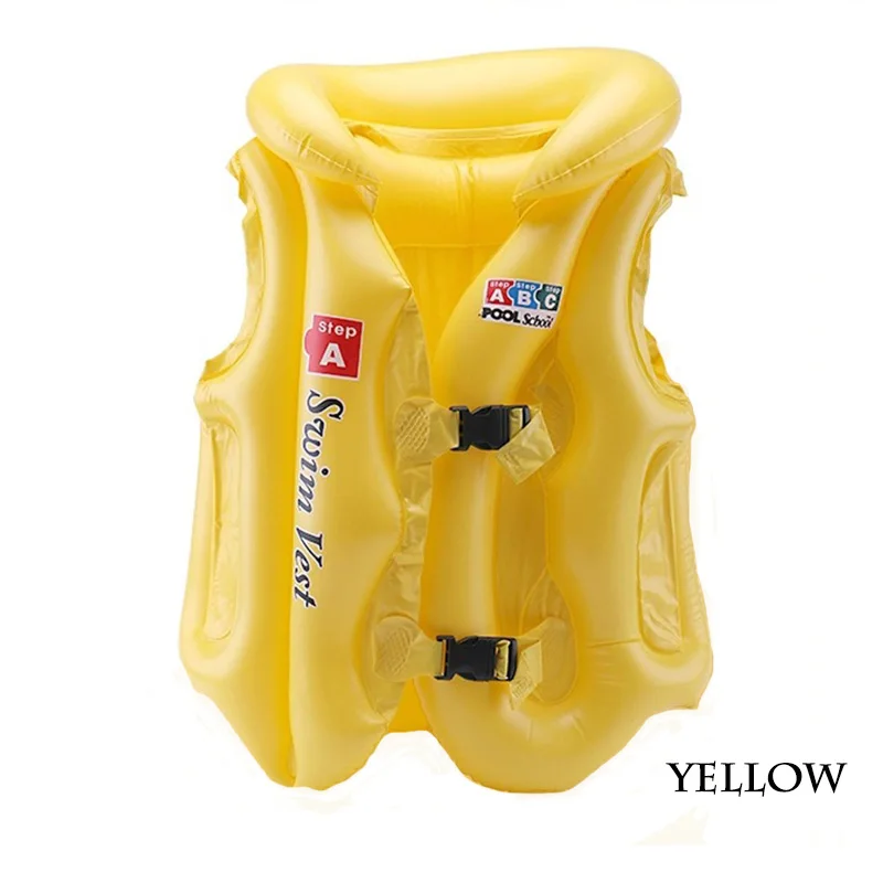 yellow Регулируемый спасательный жилет, детский купальник, надувной бассейн, плавающий, детская одежда для плавания, для плаванья, для плаванья, для плавания, для катания на лодках, куртка безопасности - Цвет: yellow