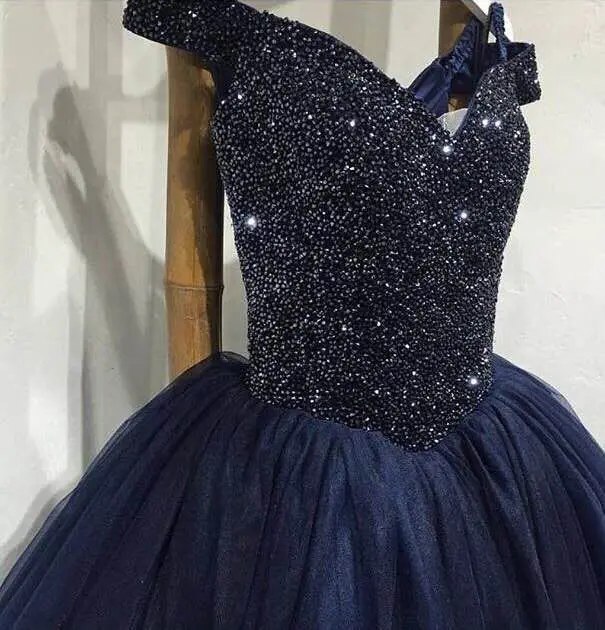 navy blue Роскошное Пышное Бальное платье принцессы, украшенное бисером, с красным кристаллом, свадебные платья, свадебное платье HA2169 - Цвет: navy blue