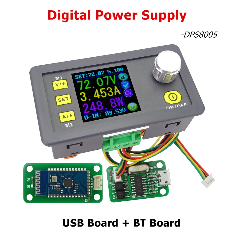 Цифровой программируемый понижающий модуль питания RD DPS8005-USB-BT LCD постоянного