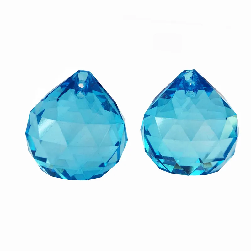 40 мм Аквамарин цвет хрустальный шар Призма Фанг шуй окна подвески орнамент с