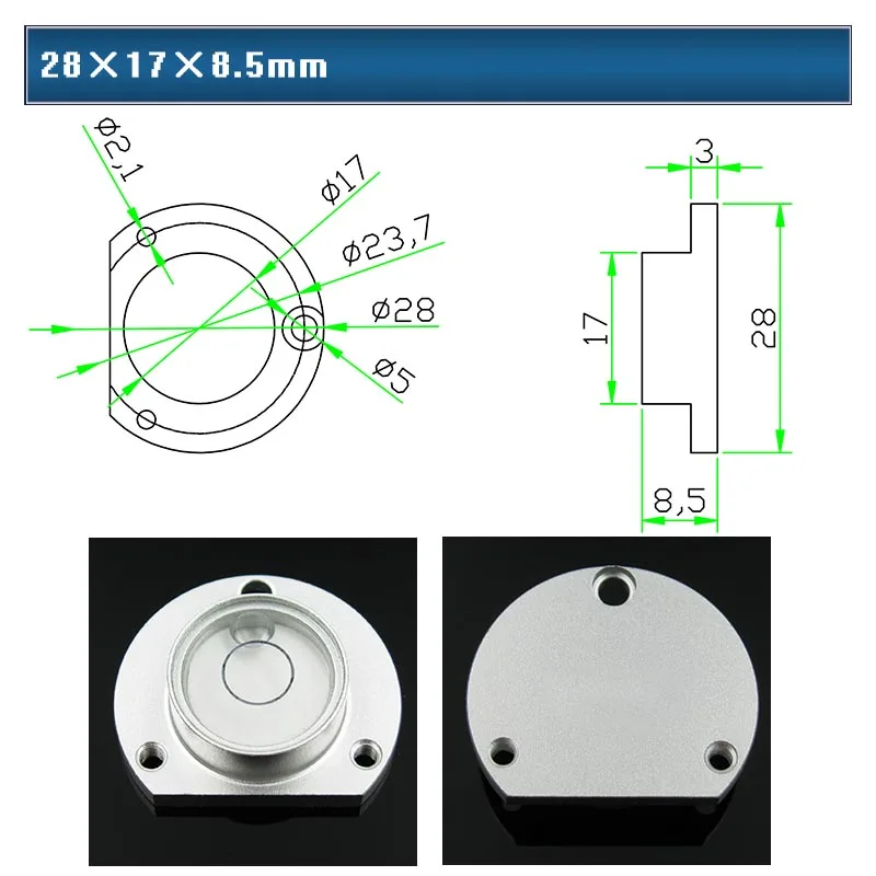 QASE металлический уровень горизонтальный с пузырем Mini bubble для Leica Topcon Sokkia Total