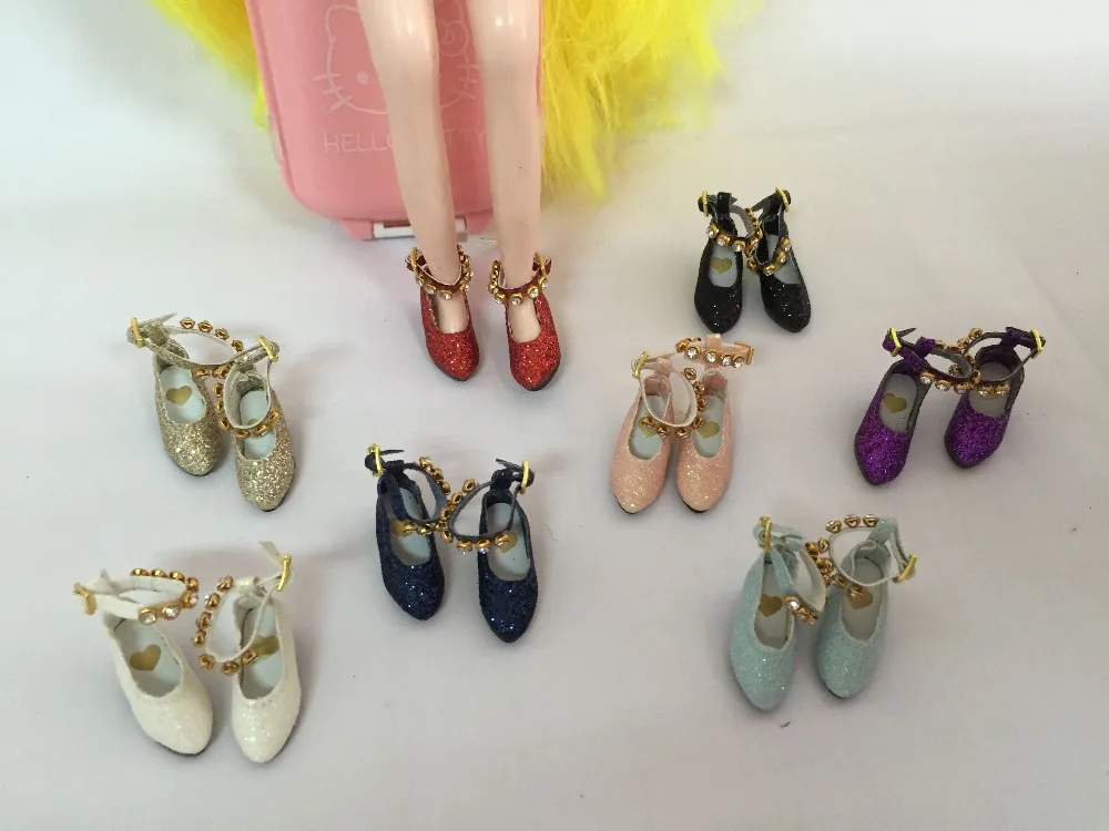 Кукольная обувь блестящая для куклы blyth Azone OB кукла licca и т. д. длина: 2 8 см |