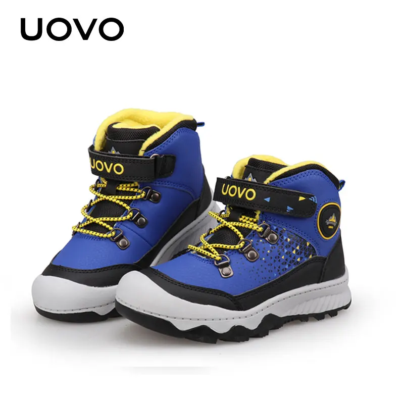 Children Outdoor Hiking Shoes Uovo Brand Boys Girls Water-resistant Casual Sports Non-skid Warm Spring Winter Sneakers |