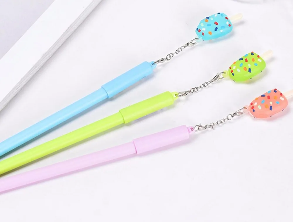 Корейская цветная ручка с гелевыми чернилами Kawaii игольчатая Студенческая