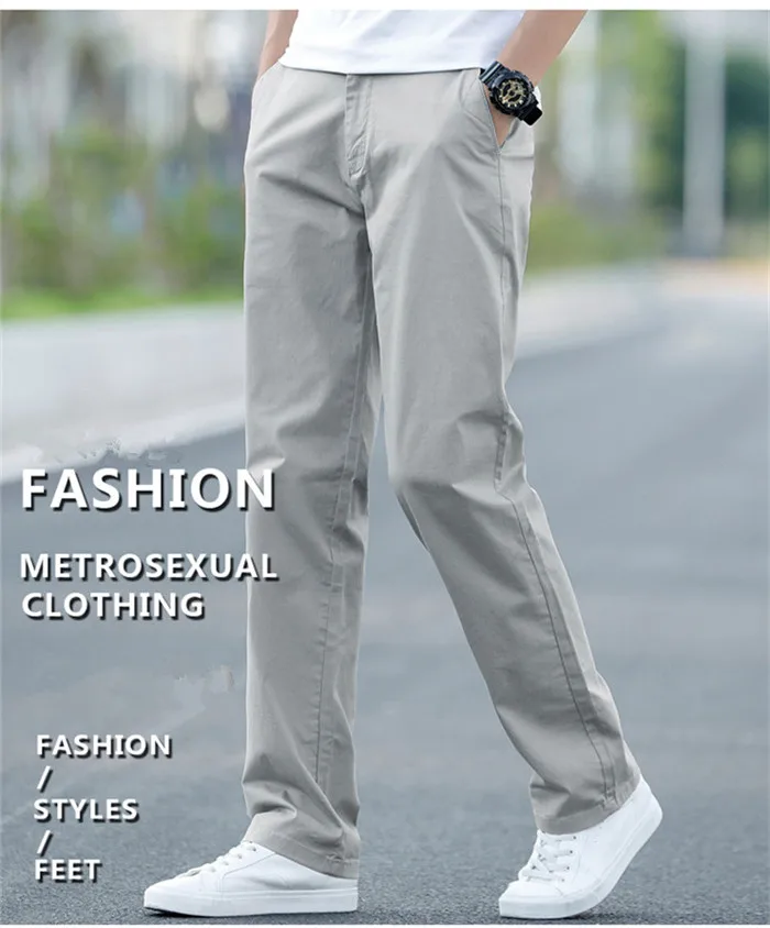 Pantalon Homme брюки летние мужские повседневные Фитнес Брюки Модные хаки серые черные брюки плюс 40 42 44 мужские s тонкие прямые брюки
