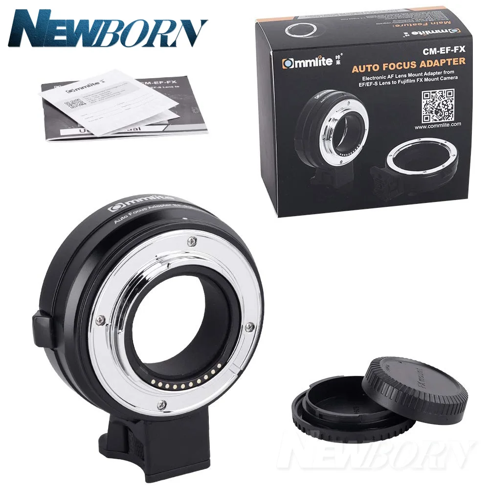 Commlite CM EF FX Electronic AF Lens Mount Adapter от Canon EF/EF S для Fujifilm Camera X T20 T3 T2|Адаптеры объектива| |