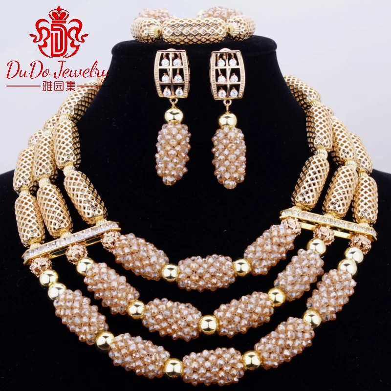 2017 новые коралловые ювелирные наборы нигерийский Дубай оранжевое ожерелье из